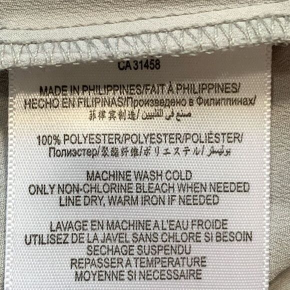 BCBGeneration Skirt Grey Box Pleated Moonstone Combo Parrot Animal Print Flowy - Picture 8 of 10